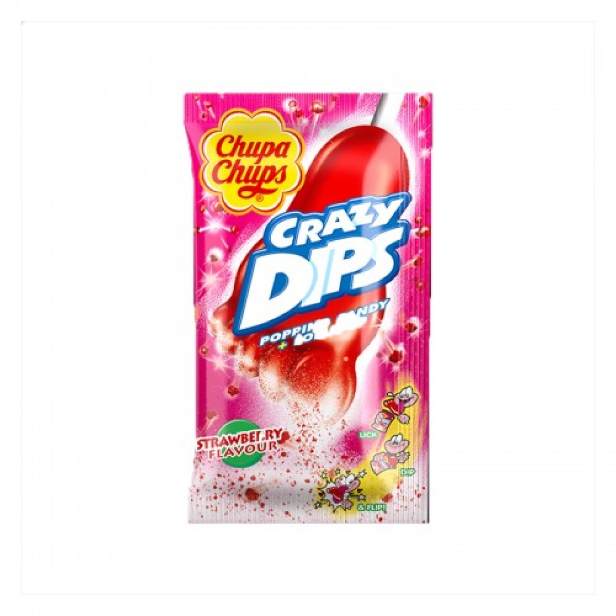 Chupa Chups Crazy Dips Aardbei